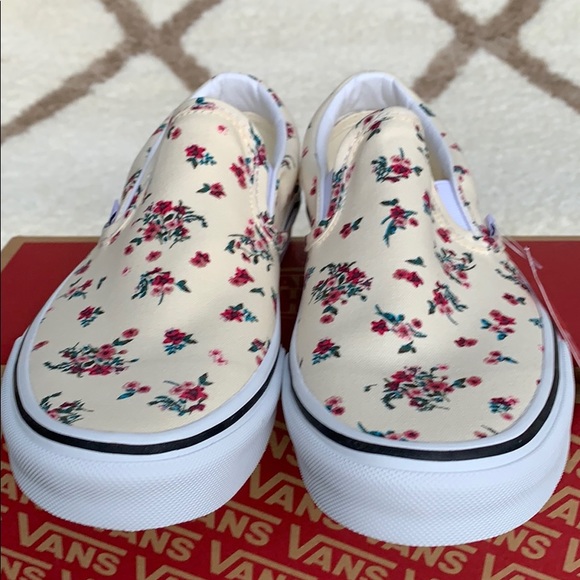 VANS CLASSIC SLIP ON DITSY FLORAL Clwhttrwht WMNS - Picture 8 of 16